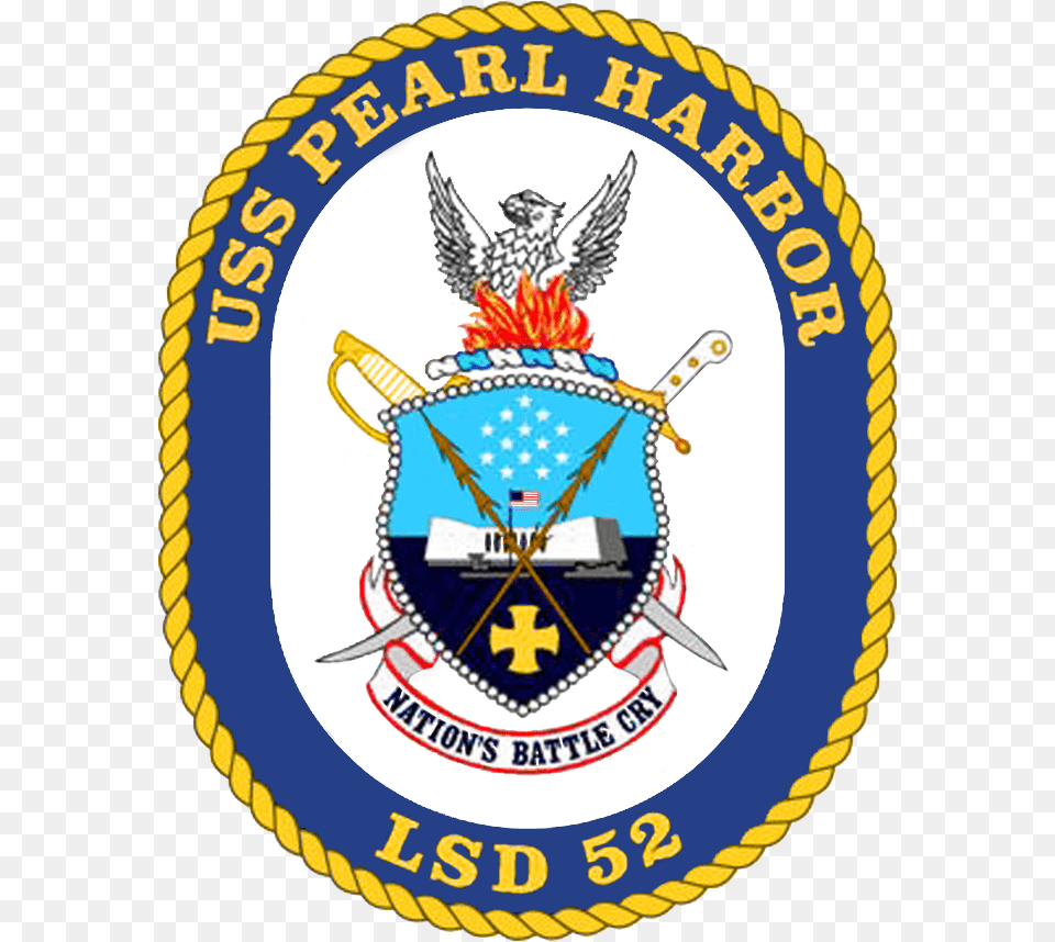 Uss Pearl Harbor Lsd Crest, Badge, Logo, Symbol, Emblem Free Png