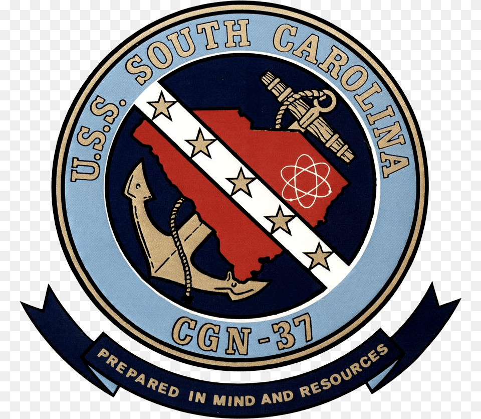 Uss South Carolina Insignia, Emblem, Symbol, Logo, Person Png Image