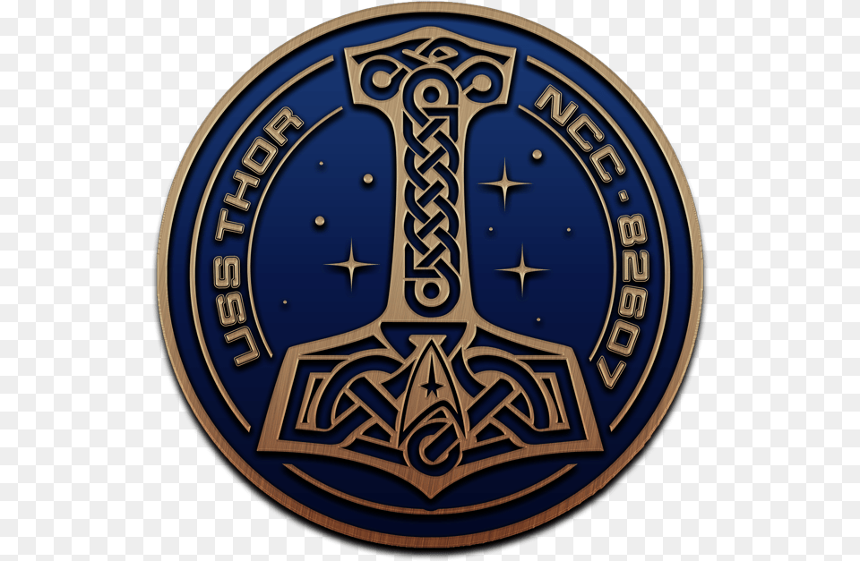 Uss Thor Thumbnail, Badge, Emblem, Logo, Symbol Png Image