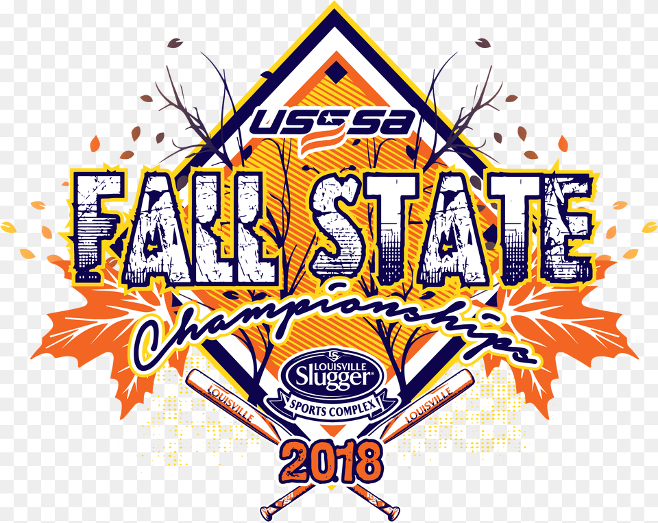 Usssa Fall State Championships United States Specialty Sports Association, Logo, Advertisement, Emblem, Symbol Free Transparent Png