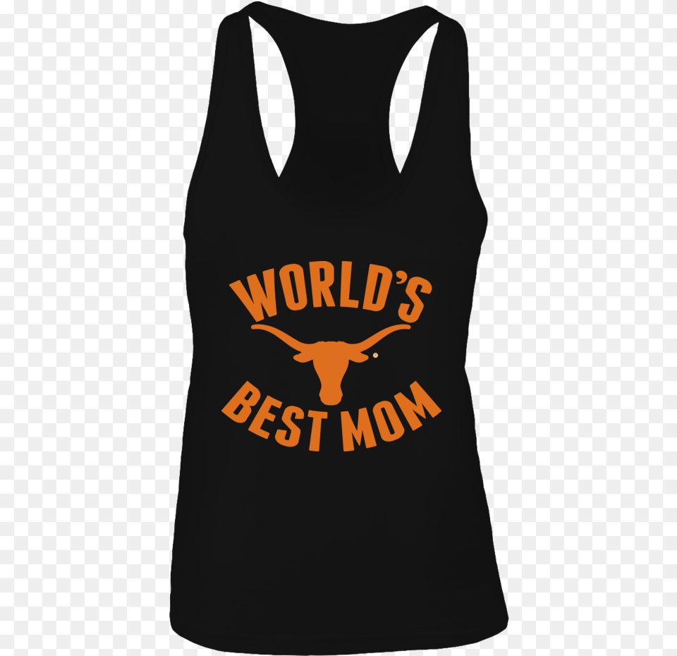 Ut Longhorns World39s Best Mom Front Picture Texas Longhorns Alright Alright Alright, Clothing, Tank Top, Animal, Cattle Free Png