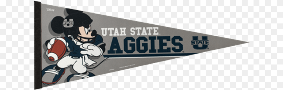 Utah State Aggies Disney Pennant Tri Color Cartoon, Baby, Person Png