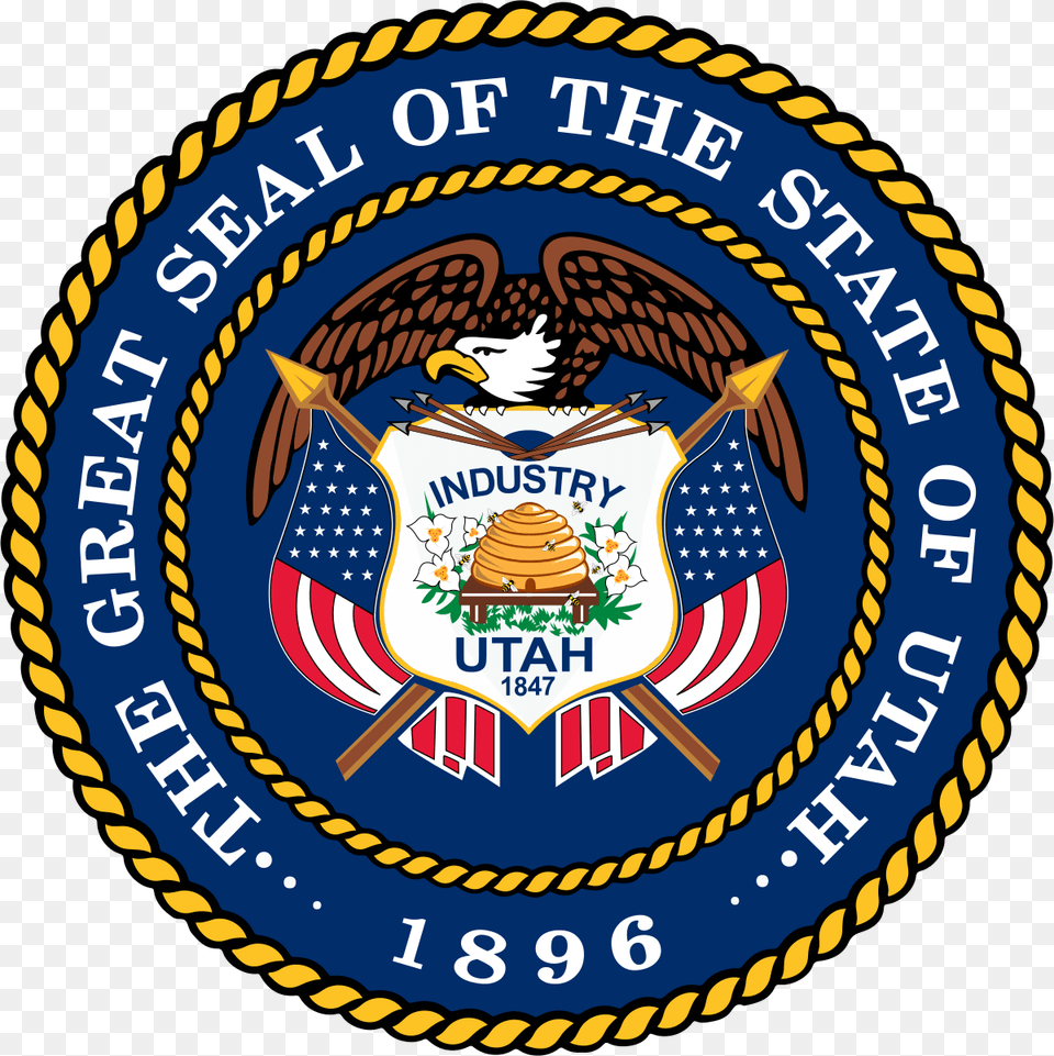 Utah State Seal Vector, Badge, Emblem, Logo, Symbol Png Image