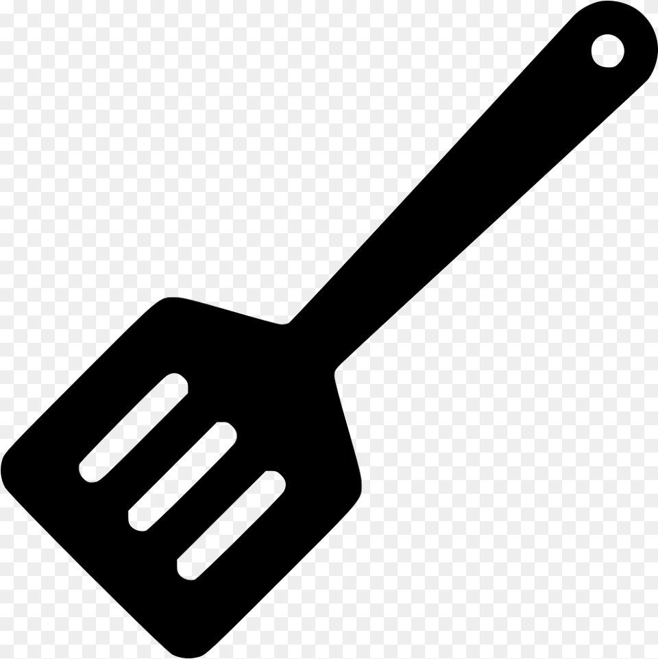 Utensil Turning Spatula Slotted Spatula Turner Hoe Icon Black, Cutlery, Fork, Kitchen Utensil, Smoke Pipe Free Png Download