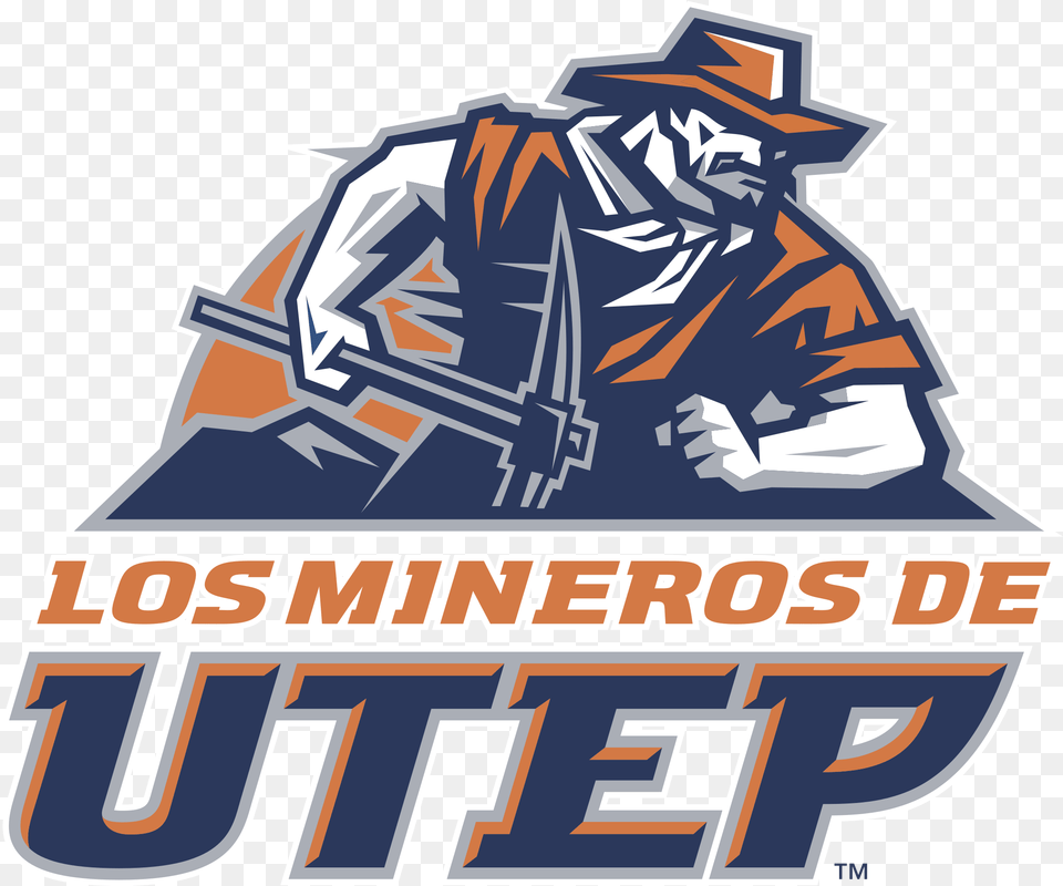Utep Miners Logo Los Mineros De Utep, Person, People, Book, Publication Free Transparent Png
