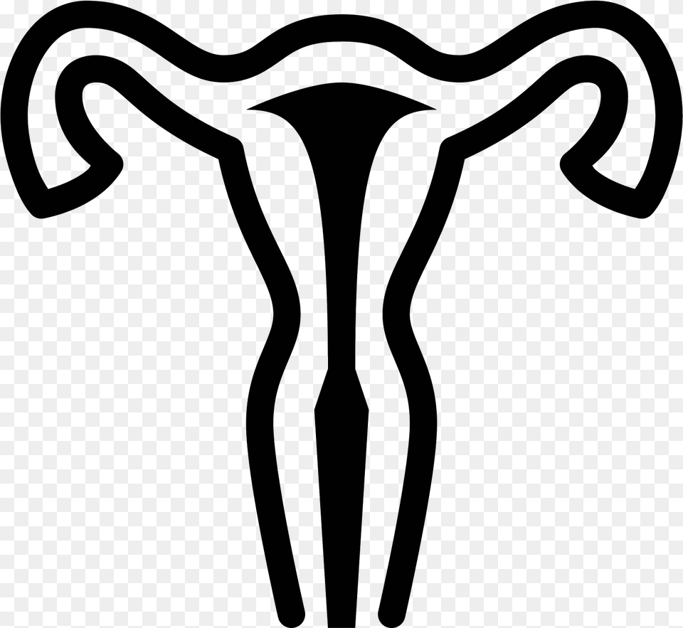 Uterus Icon Picture Library Library Uterus, Gray Free Png Download