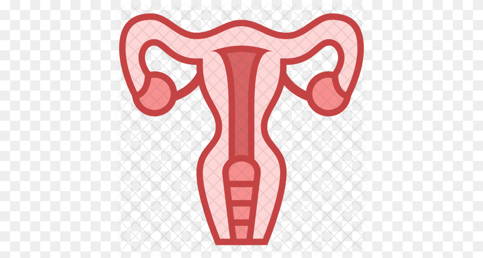 Uterus Icon Of Colored Outline Style Uterus, Person, Skin, Smoke Pipe Free Png Download