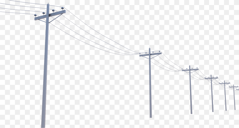 Utility Clipart Transparent Electricity Pole, Utility Pole, Cable Free Png Download