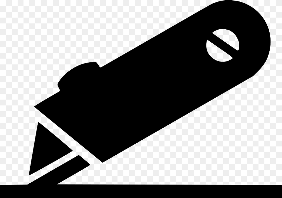 Utility Knife Cutting Illustration, Stencil Free Png