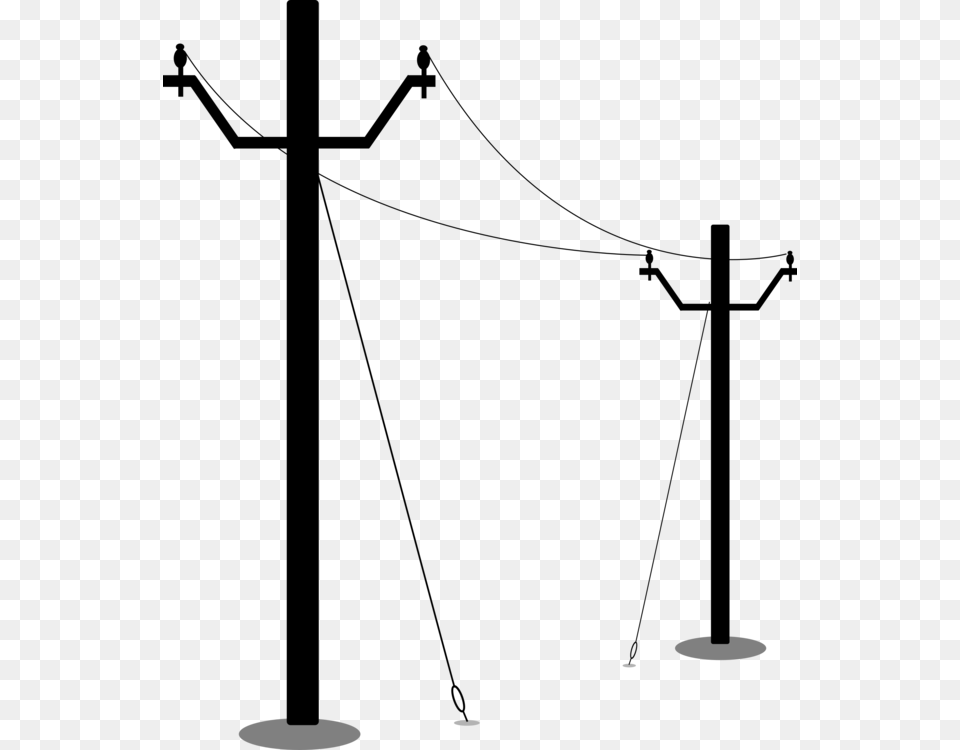 Utility Pole Electricity Overhead Power Line Public Electric Pole Vector, Lighting Free Png