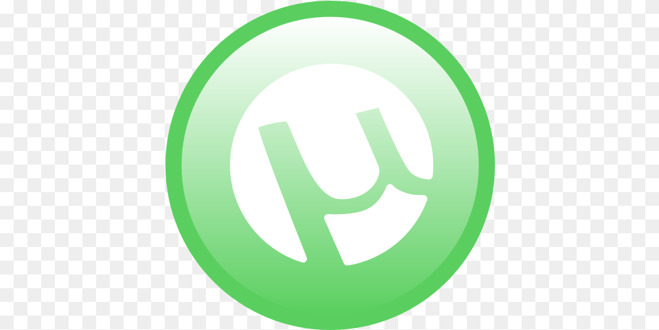 Utorrent Torrent Icon Vertical, Logo, Symbol, Disk, Green Free Png