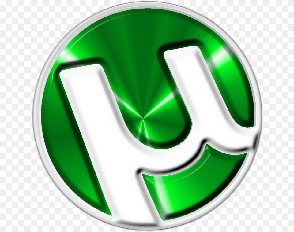 Utorrent Utorrent Icon, Green, Logo, Disk, Symbol Free Transparent Png