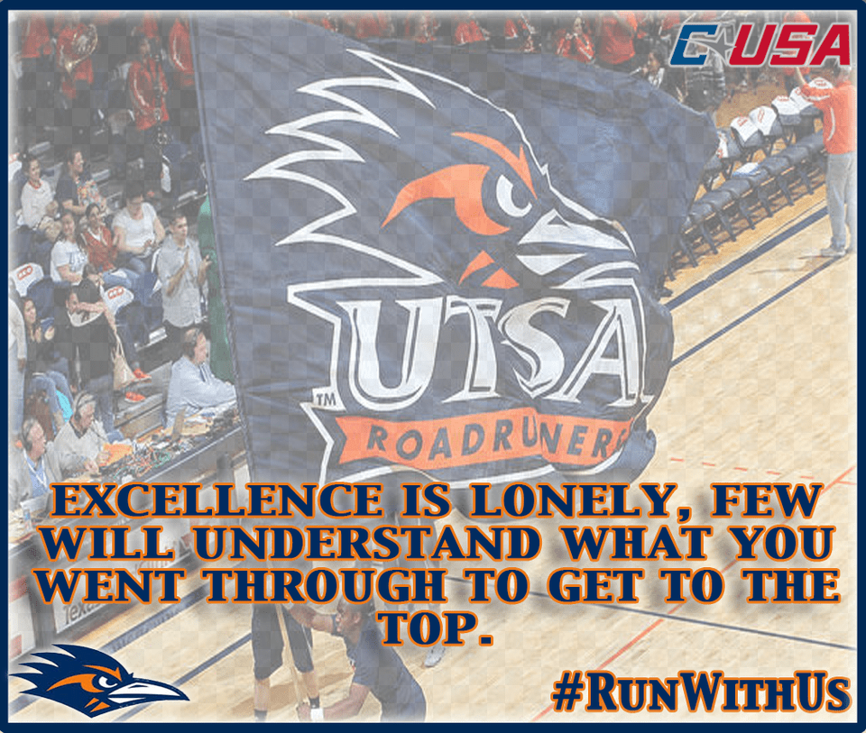 Utsa Basketball Utsa Roadrunners, Banner, People, Person, Text Png Image