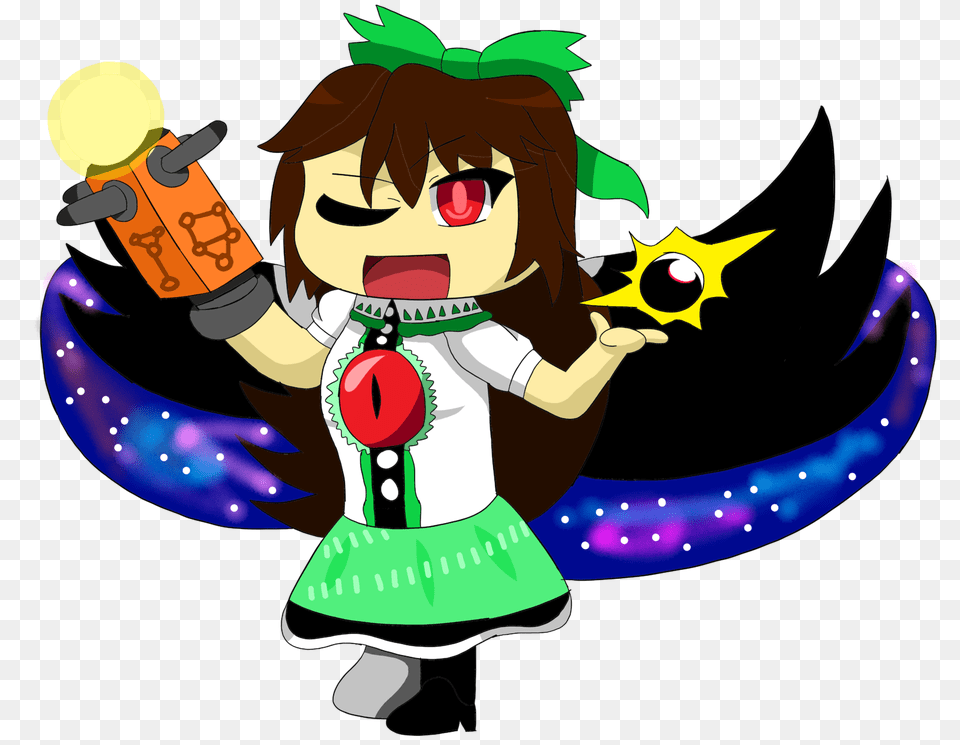 Utsuho Reiuji Chibi, Baby, Person, Face, Head Png
