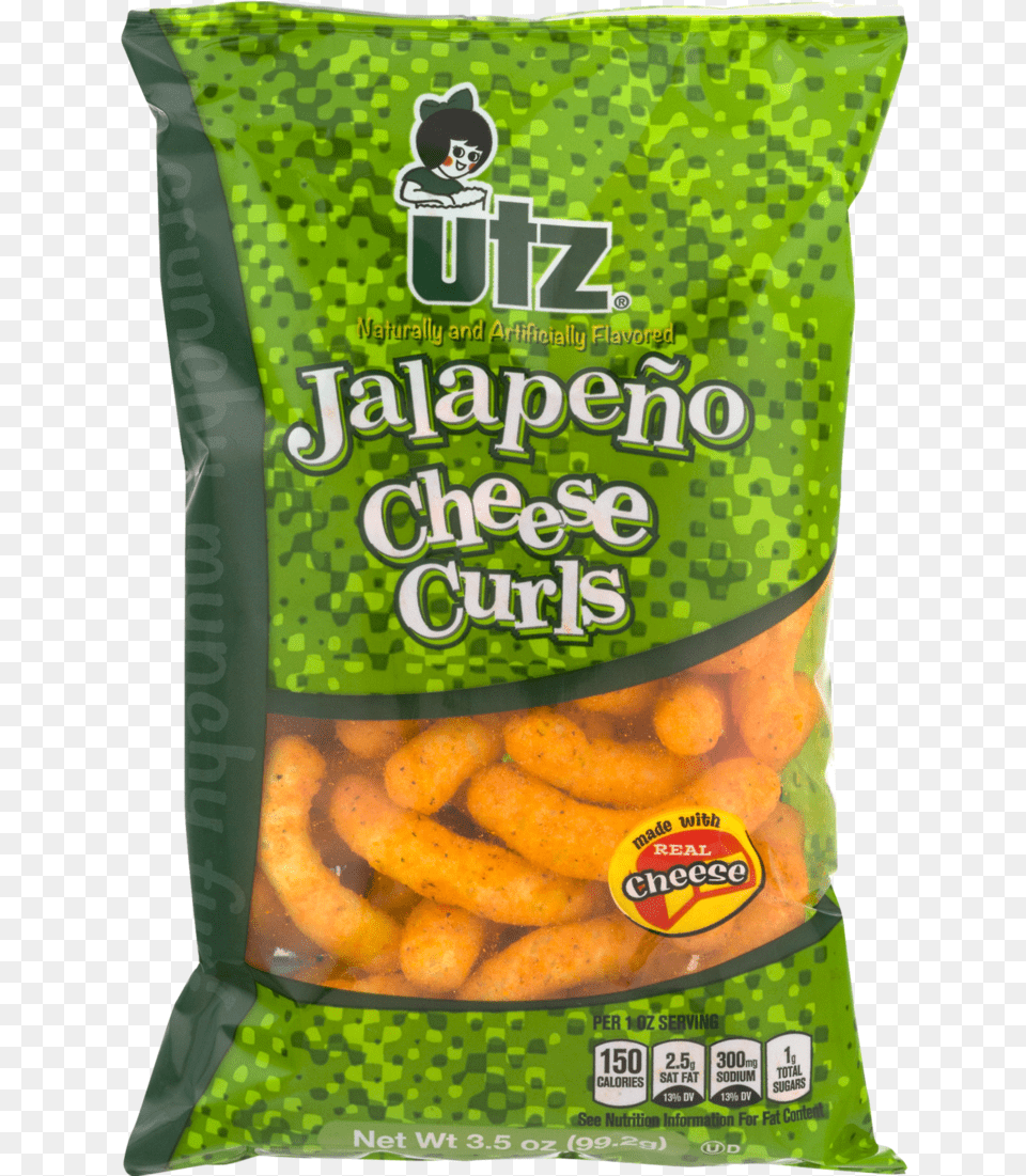 Utz Cheese Curls Jalapeno Utz Jalapeno Cheese Curls, Food, Snack, Face, Head Free Transparent Png