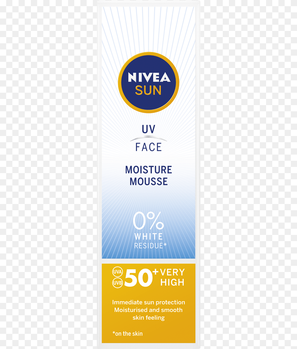 Uv Face Moisture Mousse Spf50 Nivea Uv Face Bb Cream, Advertisement, Poster Free Png Download