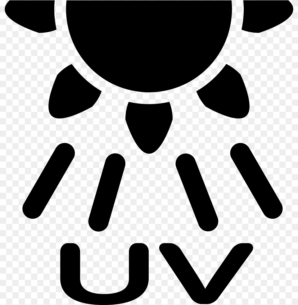 Uv Rays Icon, Stencil, Machine, Smoke Pipe, Gear Free Png