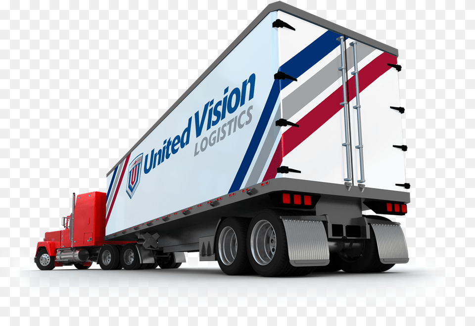 Uvl Model Truck Mock Up Back View Red 18 Wheeler Back View, Trailer Truck, Transportation, Vehicle, Machine Png