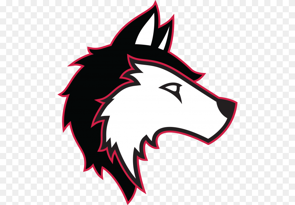 Uw Marathon County Huskies Wolf Head Logo, Animal, Fish, Sea Life, Shark Png Image