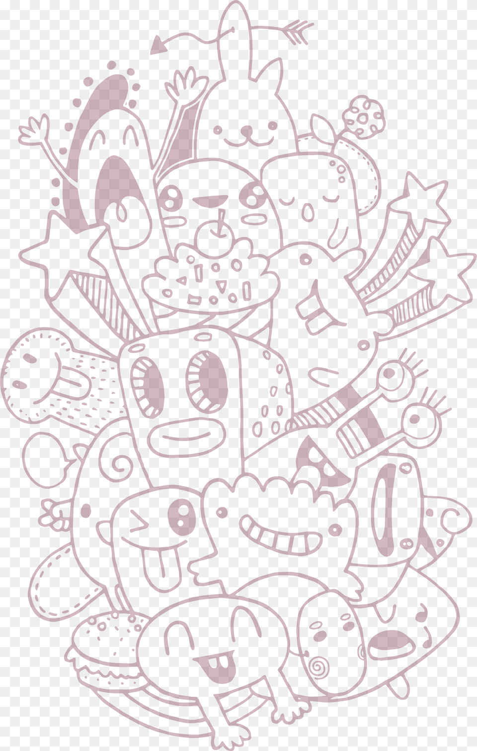 Uzayl Pick Up, Art, Doodle, Drawing, Face Free Png Download