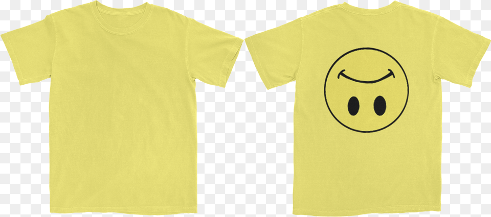 Uzi Smile Yellow T Shirt Smiley, Clothing, T-shirt Free Png Download