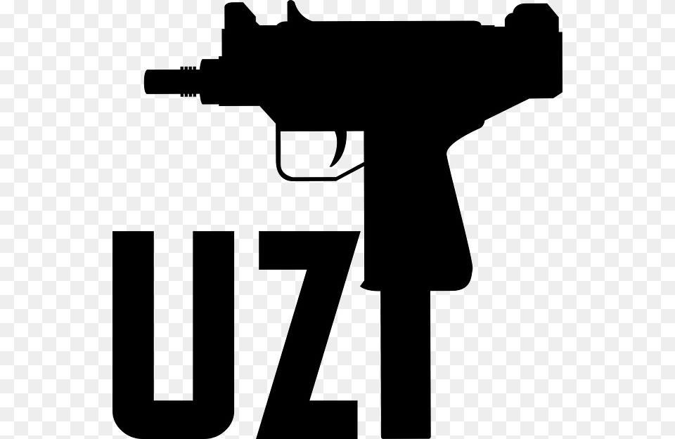 Uzi Vector, Gray Png