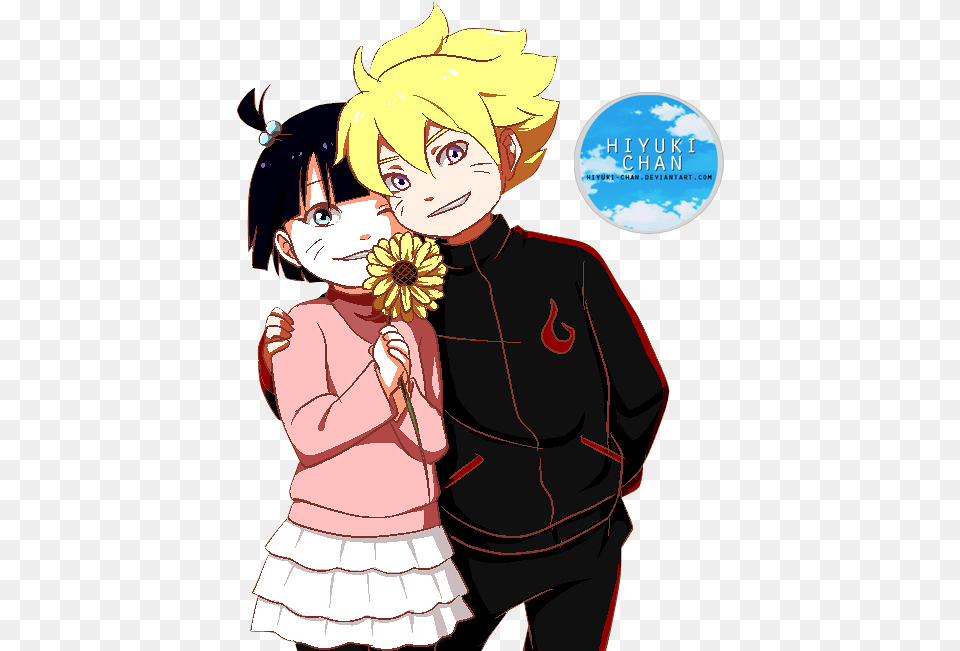 Uzumaki Himawari Ve Boruto, Book, Comics, Publication, Adult Png