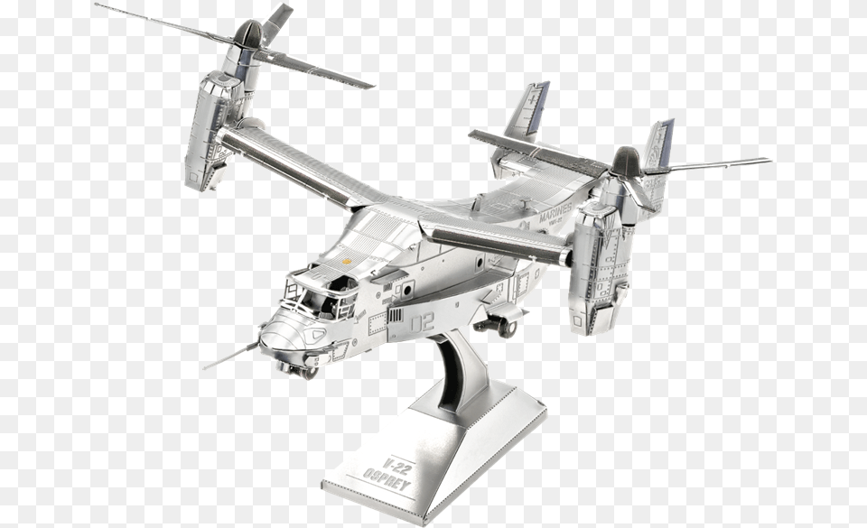 V 22 Ospreysrc Https Fascinations Metal Earth 3d Metal, Aircraft, Airplane, Transportation, Vehicle Free Transparent Png