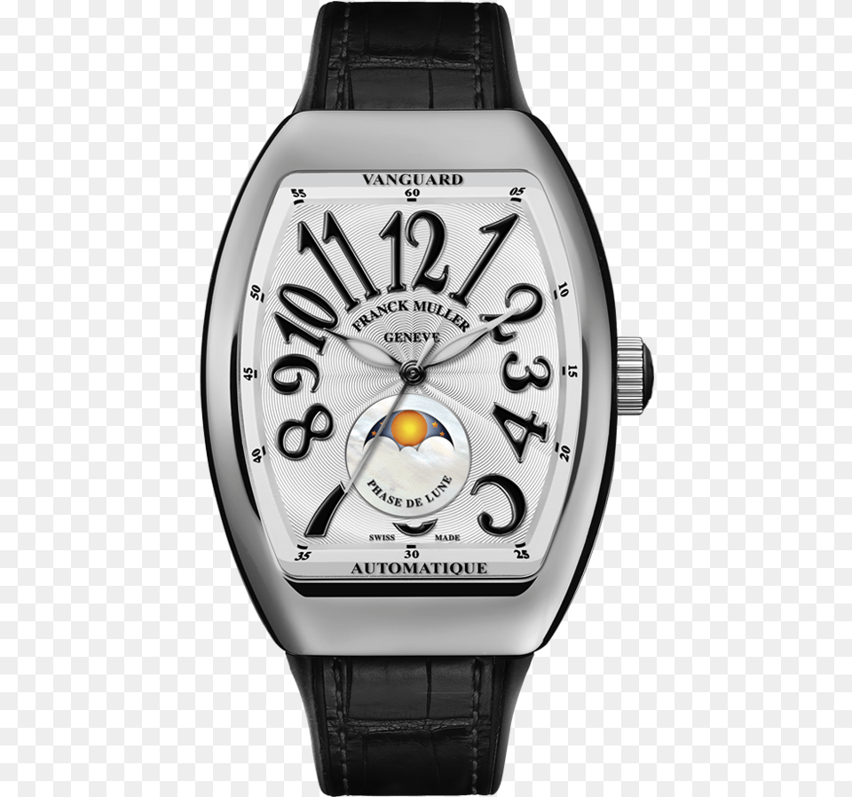 V 32 Sc At Fo L Nr Franck Muller Moon Phase, Arm, Body Part, Person, Wristwatch Free Png Download
