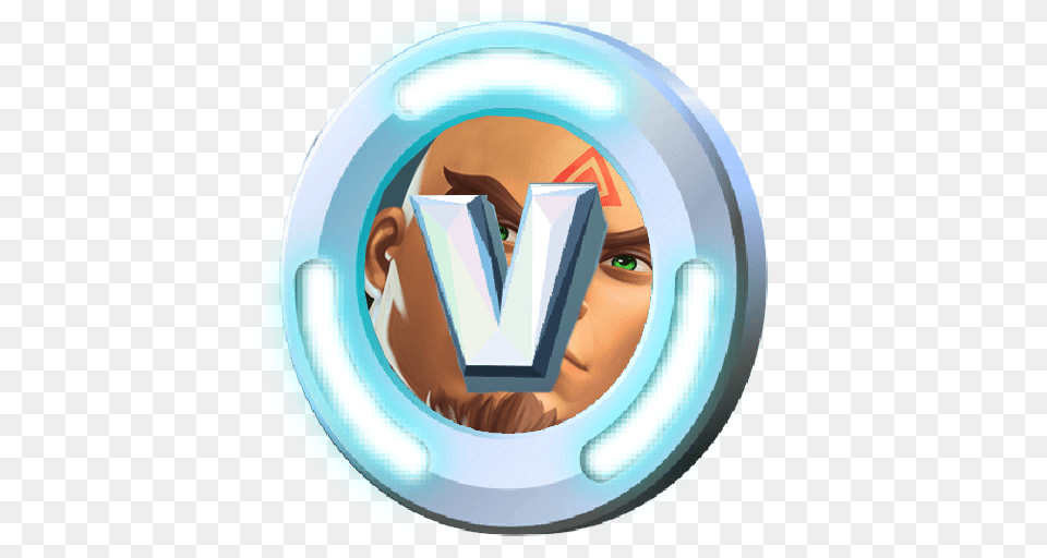 V Buck Paladins, Logo, Face, Head, Person Png Image