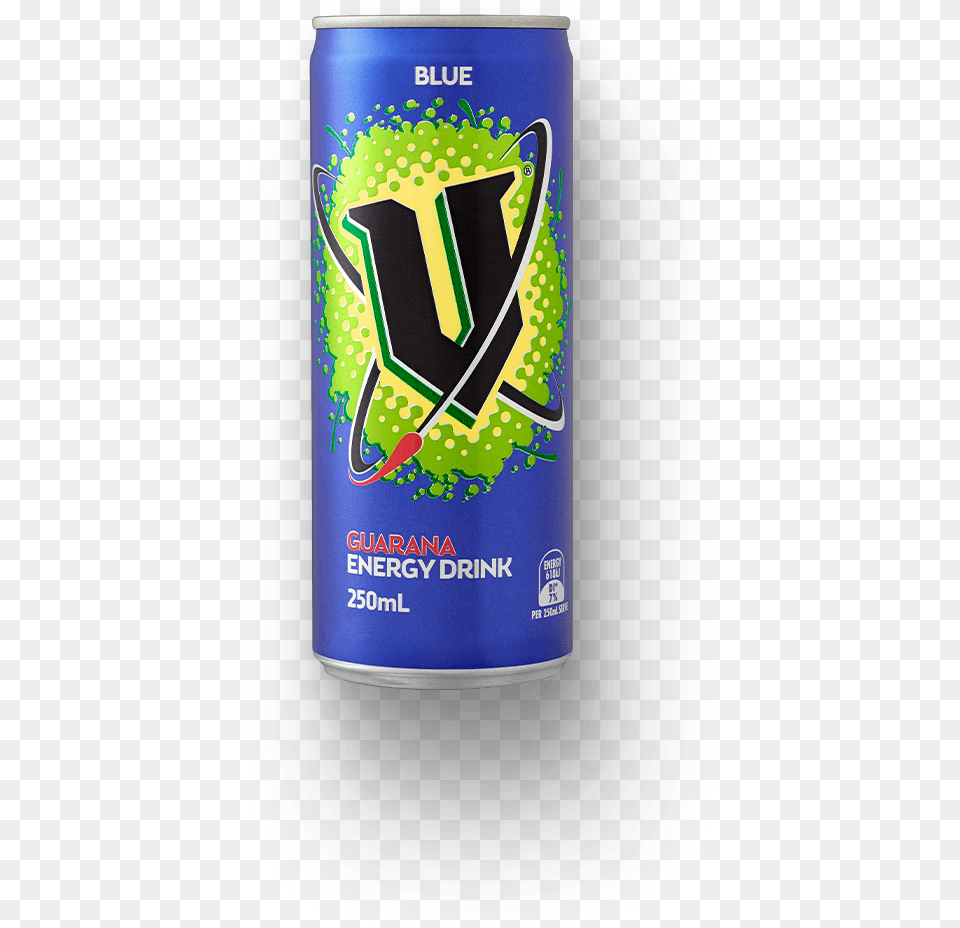 V Energy Drink Blue Can, Tin, Alcohol, Beer, Beverage Free Transparent Png