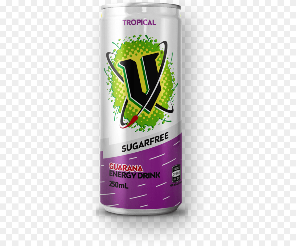 V Energy Drink Sugar, Can, Tin, Alcohol, Beer Png Image