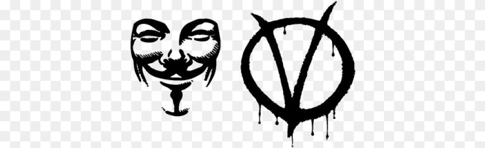 V For Vendetta Clipart Vendetta Mask V For Vendetta, Gray Png