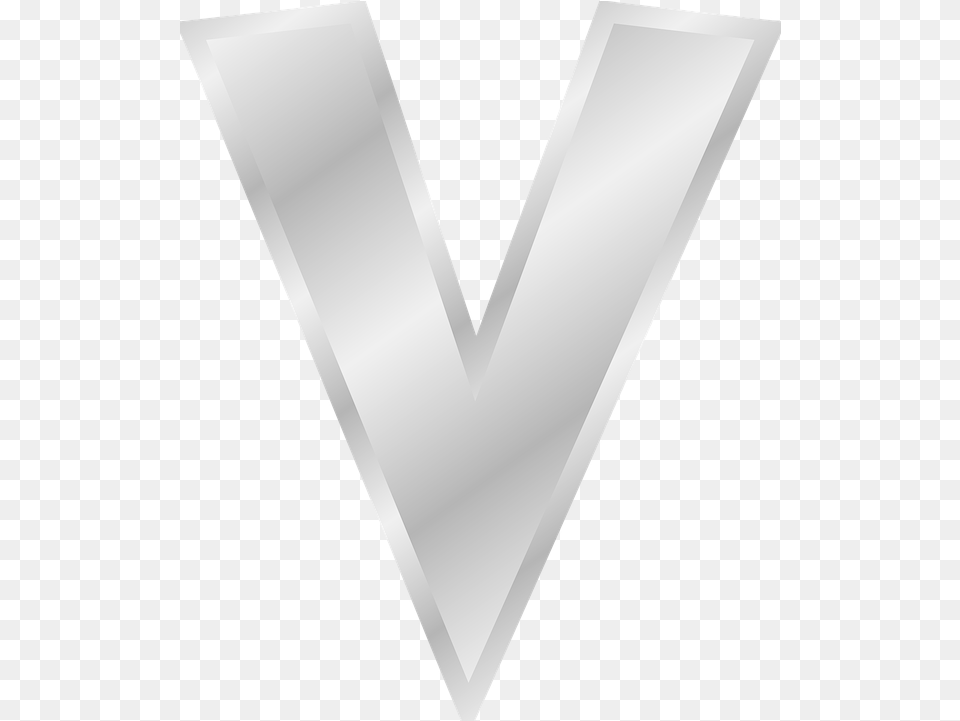 V Letter Gold Letter V, Triangle Png Image