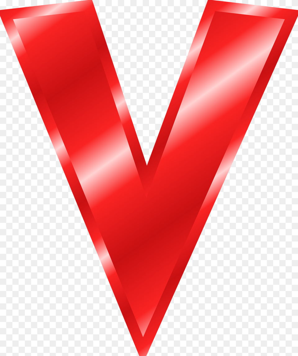 V Letter Pic Big Red Letters V Free Transparent Png