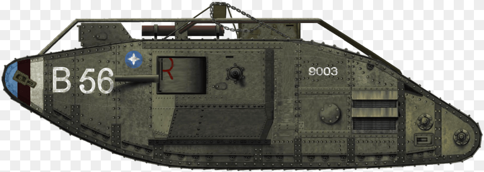 V Tank Mark 5 Tank Male, Armored, Military, Transportation, Vehicle Png Image