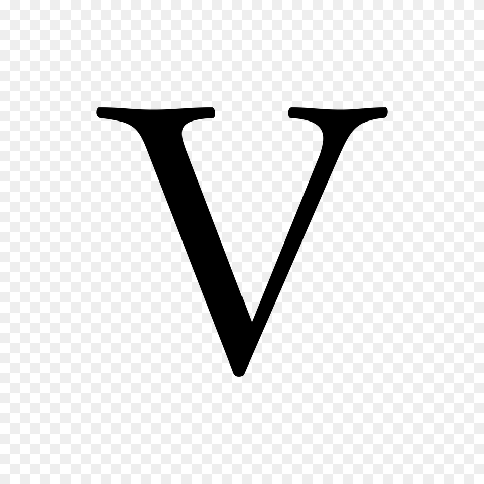 V Transparent, Gray Free Png