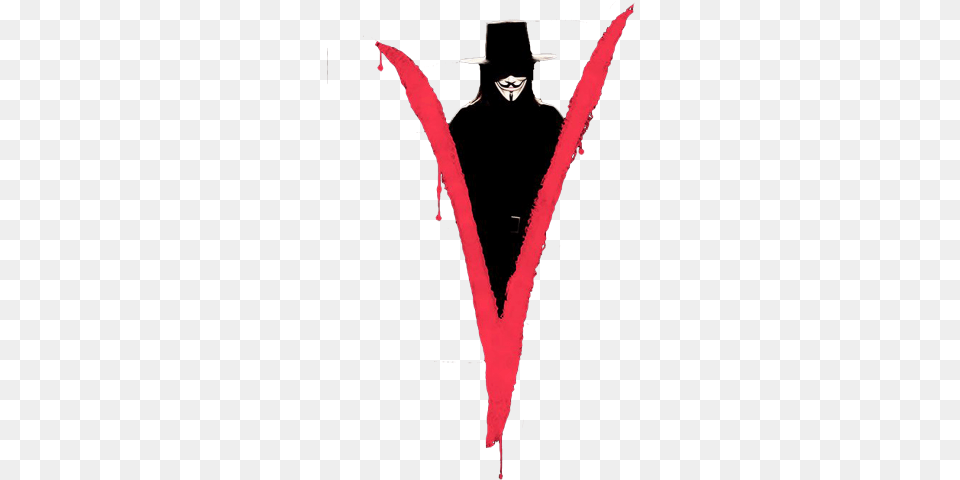 V Vendetta Fictional Character, Clothing, Hat, Adult, Male Png