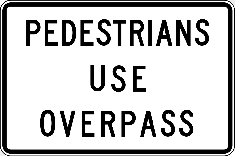 V102 Pedestrians Use Overpass Used In Victoria Clipart, Symbol, Text, Sign, Scoreboard Free Png Download
