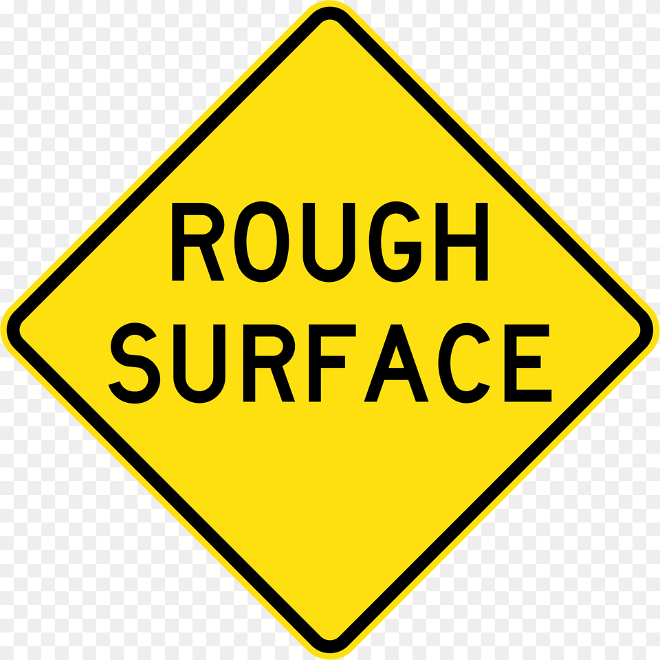 V102 Rough Surface Used In Victoria Clipart, Sign, Symbol, Road Sign Free Transparent Png