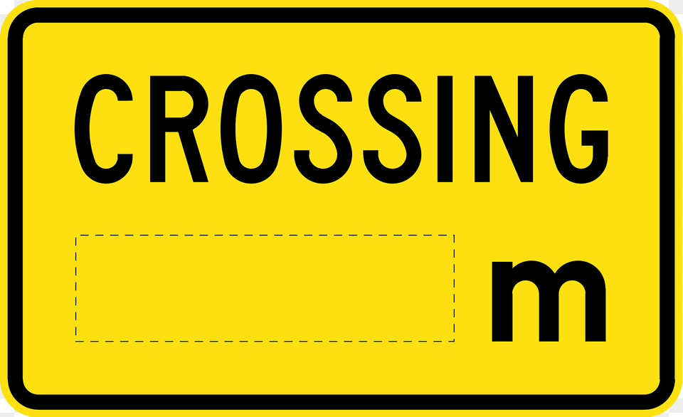 V106 Crossing Ahead Used In Victoria Clipart, Symbol, Text, Sign, Number Free Png Download