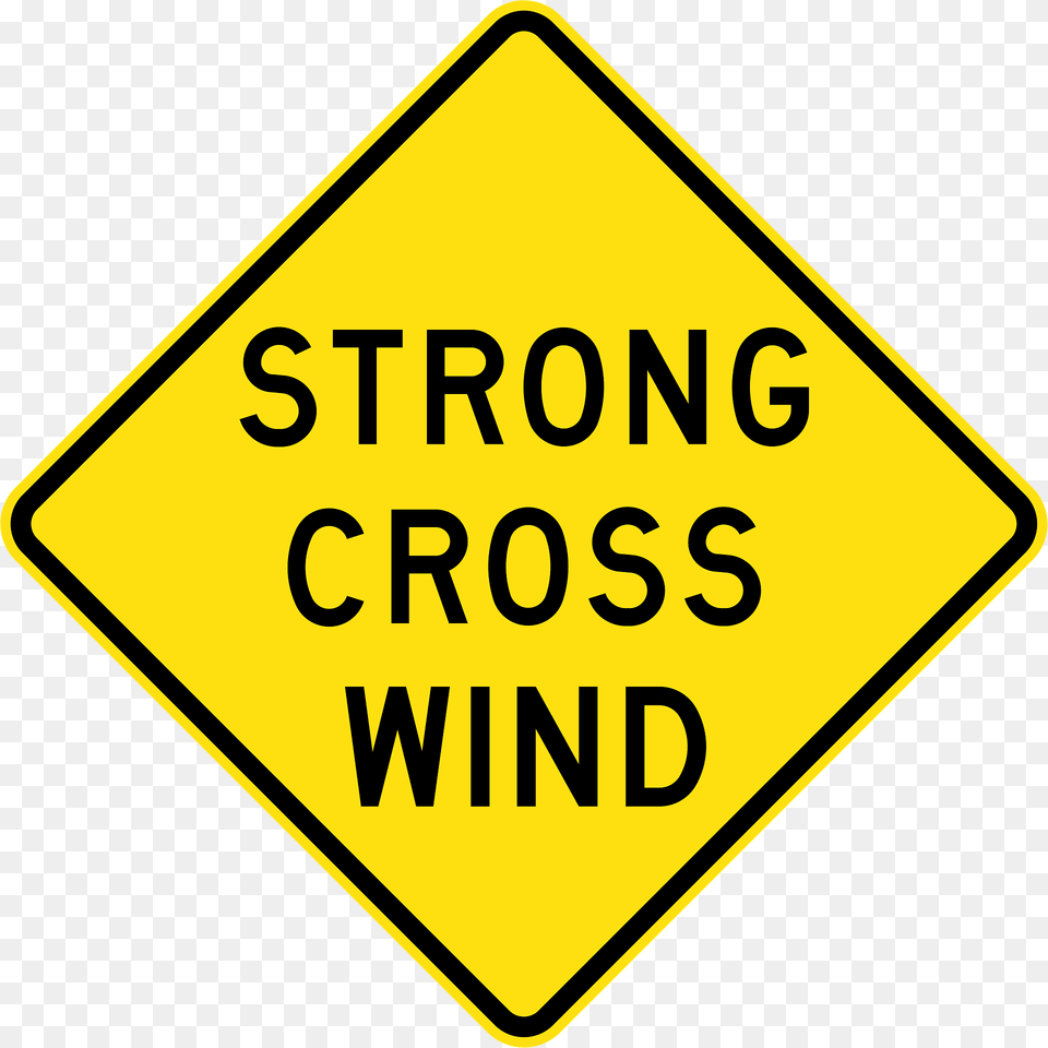 V106 Strong Cross Wind Used In Victoria Clipart, Sign, Symbol, Road Sign Free Transparent Png