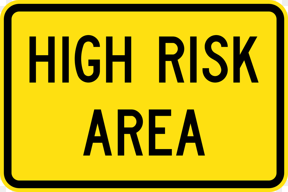 V109 High Risk Area Used In Victoria Clipart, Sign, Symbol, Text Free Png