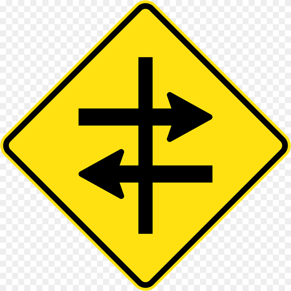 V112 1 Crossroad Intersection, Sign, Symbol, Road Sign Free Png