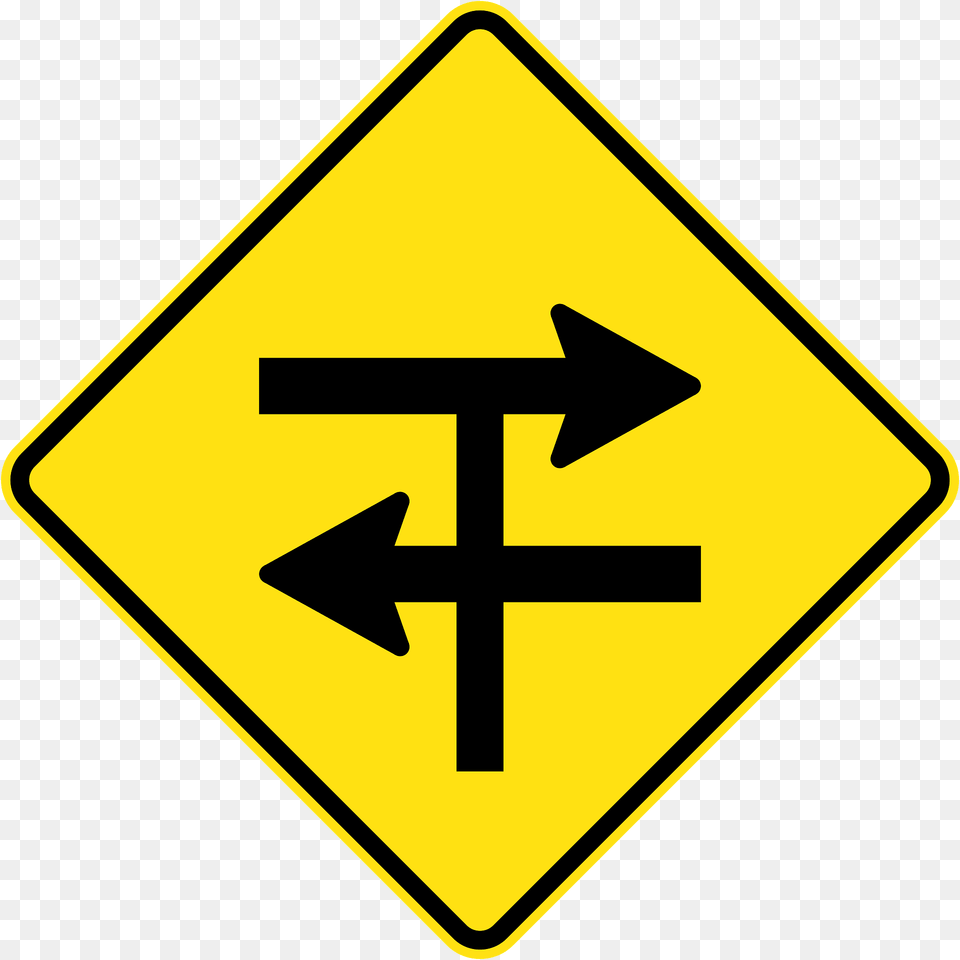 V112 1 T Junction, Sign, Symbol, Road Sign Png