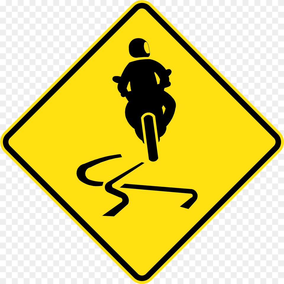 V123 Slippery For Motorcycles Used In Victoria Clipart, Sign, Symbol, Road Sign, Person Png Image