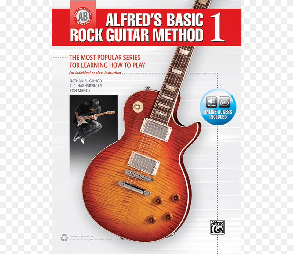 Basic Rock Guitar Method Bk, Musical Instrument, Electric Guitar, Adult, Male Png Image