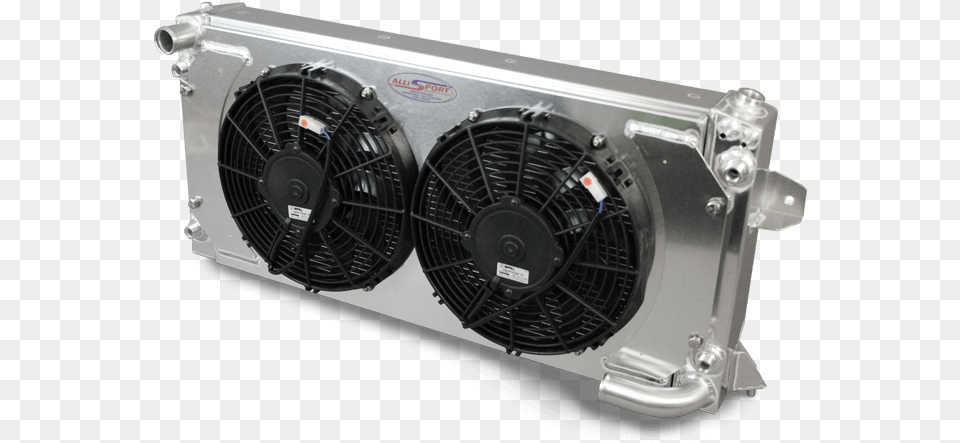V8 Rad With Twin Fans Ventilation Fan, Appliance, Device, Electrical Device, Blow Dryer Free Png Download