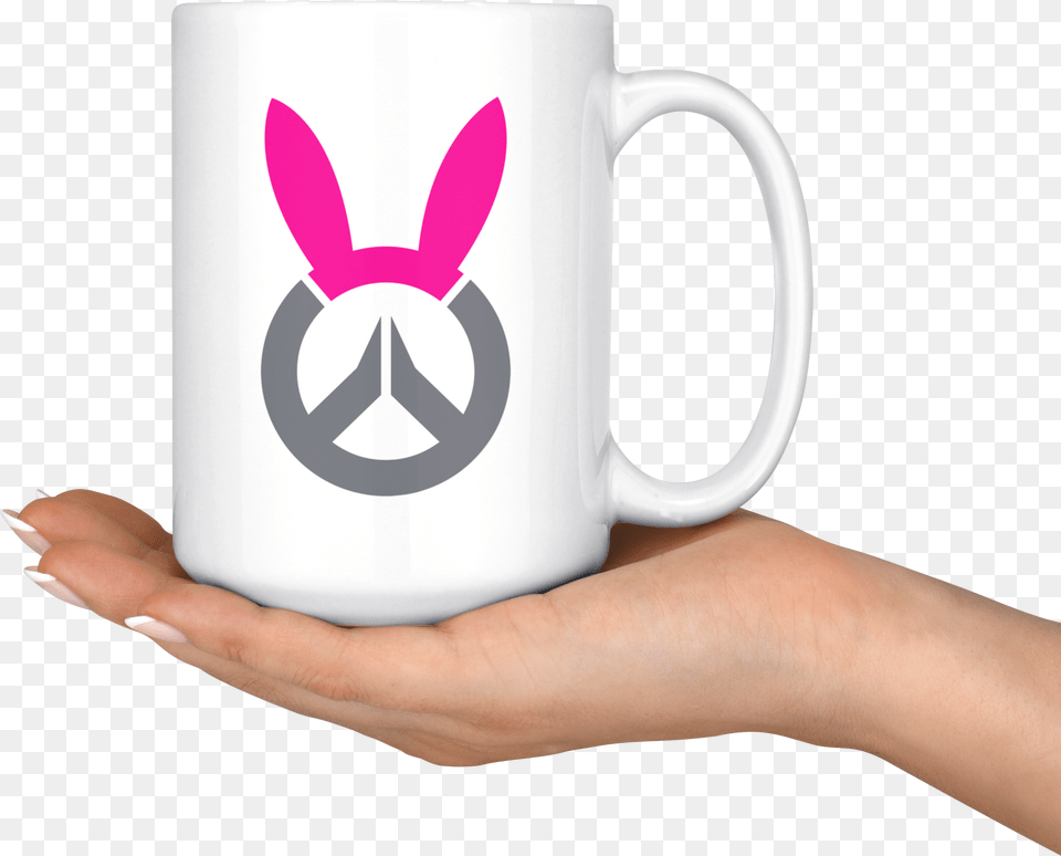 Va Bunny Ears Logo Mug, Cup, Beverage, Coffee, Coffee Cup Free Png