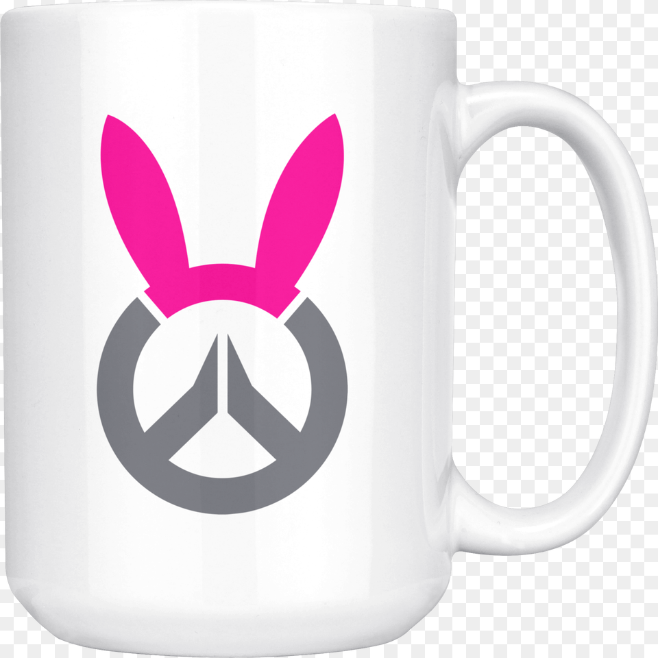 Va Bunny Ears Logo Mug Overwatch Logo, Cup, Beverage, Coffee, Coffee Cup Free Png